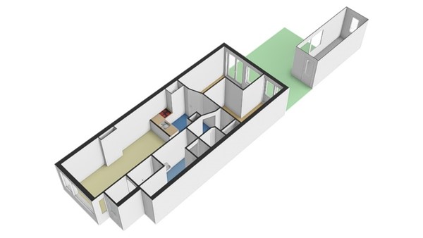 Floorplan - Zweedsestraat 165B, 3028 TT Rotterdam